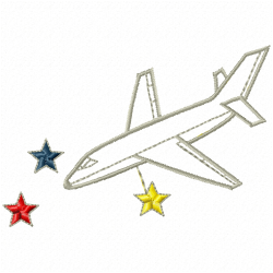 Airplanes Embroidery Design 1